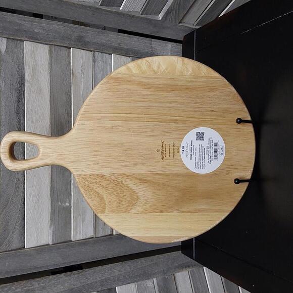 10" Round Wood Paddle Serving Board Natural | Hearth & Hand - Picture 2 of 5